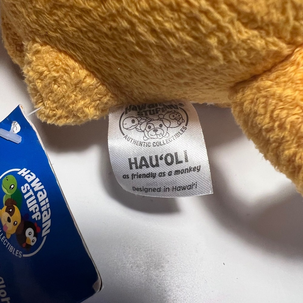 Hawaiian Stuff Small Hau'oli‎ Monkey Plush Yellow Friendliness Collectible Tag - Picture 6 of 8